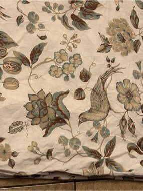 Rejuvenation Masey printed duvet cover king size linen blend